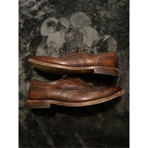 Allen Edmonds mens brown Oxford dress shoe 8.5